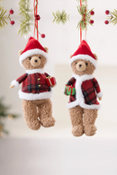 Christmas Bear Christmas Tree Hanging Family Room Decoration Fabric Teddy Bear Hanging