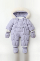 Winter Baby Rompers Fur Lining Boys Jumpsuits Warm Fleece Padded Toddler Snowsuit Infant Outfit