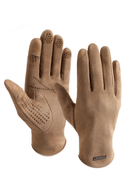 Winter Motorcycle Gloves Thermal Leather AntiSlip Touchscreen Plush Insulation Splashproof Cycling Motorcycling Outdoor Sports