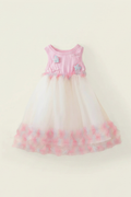 Girls' Summer Mesh Princess Dress Sleeveless Backless Puff Cake Dress Kids Trendy Birthday Outfit