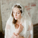 Cathedral Wedding Veils Long Bridal Veil One Layer White Ivory Lace Bride Veils Wedding Accessories