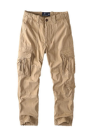 Retro Cotton Cargo Pants Loose Straight Leg Casual Trousers Outdoor Pants