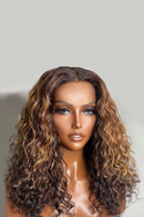 13x4 Lace Front Bob Wigs Deep Wave Human Hair Lace Frontal Wig 180 Density Curly 16Inch Preplucked