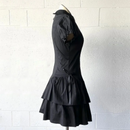 Summer Chic Dress Women High Street Slim Lapel Gothic Dresses Retro Hot Girl Clothing