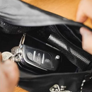 Tactical Adjustable Black Crossbody Bag Unisex Outdoor Waist Pack Motorcycle Chest Bag for Cycling Travel Coin Purse