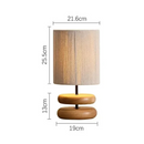 Creative Bedside Table Lamp Walnut Wood Retro Table Lamp