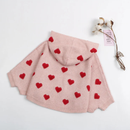 Baby Girl Sweater Cloak Toddler Kid Winter Clothes Hooded Knit Warm Cape Knit Pullover Top Knitwear Coat Outfit