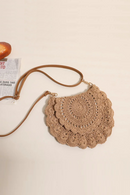 Woven Women's Crossbody Bag Retro Hollow Out Ladies Straw Shoulder Bag Vacation Female Beach Handbags Pouch