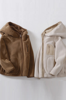 Teenagers Autumn Winter Hooded Jacket Kids Thicken Warm Zipper Outerwear Children's Windproof Jackets