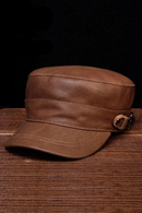 Beret Hat Genuine Leather  Bucket Caps Berets
