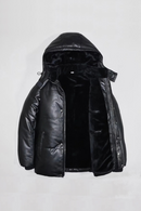 Men's Leather Winter Jacket – Genuine Removable Faux Fur Lining Casual