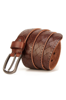 Genuine Leather Belt Men Belt Alloy Pin Buckle Strap Wide Luxury