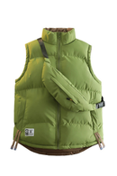 Men Winter Jackets Thicker Warm Vests Waistcoats Male Double Sided Vests Bag