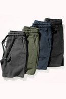 Summer Knitted Shorts Men's Casual Pants Loose Washed Drawstring Heavyweight