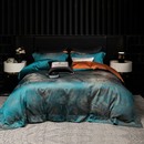 European jacquard bedding set full queen king cotton home textile bed sheet pillow case duvet cover