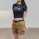 Cargo Shorts for Women Summer Casual Straight Pants Khaki Versatile Shorts Streetwear