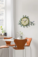 Retro Pastoral Creative Mute Wall Clocks American Country Bedroom Simple Art Wall Clock Home Decoration