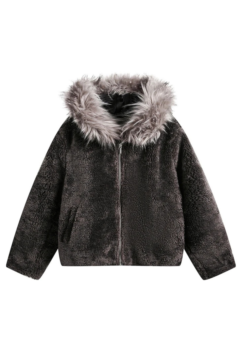 Winter Men Coat Casual Thick Warm Parka Coat Streetwear Loose Men Clothing Hooded Faux Mink Collar Couple Coat