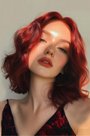 Reddish Brown Long Wavy Closure Human Hair Wig For Women Remy Hair Body Wave