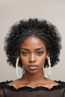 13x4 Lace Frontal Human Hair With Pre Made Cornrow Braided Kinky Curly Wig With Baby Hair Wig for Woman
