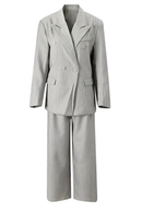 Blazer Wide Leg Pants Two Piece Suit Lapel Women Tide Spring Autumn