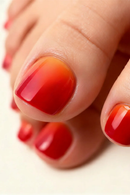 24Pcs Summer Red Toenails Manicure for Women Press On Toe Nails Detachable False Nails