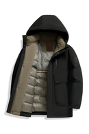 Down Jacket Men Winter Casual Lightweight Warm White Duck Down Parka Short Puffer Coat