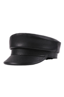 Genuine Leather Men's Cap Real Flat-top Duckbill Hat British Army Cap Classic Single Hat