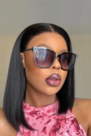 Straight Bob Wig Human Hair Lace Front Wig Natural Hairline Short Bob Wig Lace Frontal Wigs For Women