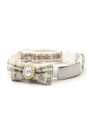 Pearl Bow Pet Collars Adjustable Dog Collar Poodle Pomeranian Terrier Dogs Accessories Safety Buckle Cat Collar