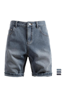 Men's Retro Denim Blend Shorts Casual Shorts