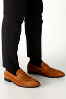 Men Soft Top Grade Genuine Leather Boat Comfortable Slip on Casual Loafer Shoes Flats