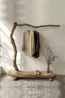 Design branch coat rack simple practical art solid wood hanger