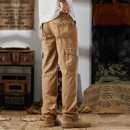 Spring Autumn Men Cargo Pants Loose Fit Straight Leg Cotton Casual Long Pants For Men