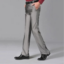 Formal Pants Men Spring Thin Autumn Thick Black Grey Stretch Trousers