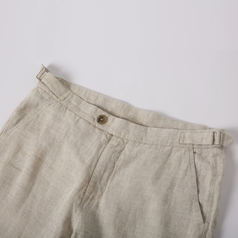 Linen Men Long Pants Breathable and Comfortable Casual Trousers