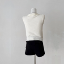 Knitted Open Cardigan Vest Women Spring Summer Breathable Casual Floral Decoration