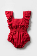 Baby Girl Outfit Rompers Months Toddler Infant Costume Solid Linen Kids Clothes For Princess Clothing