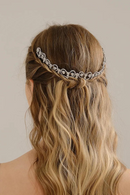 silver luxury crystal bride headpiece rhinestone bridal hair comb for women headband wedding hair accessories