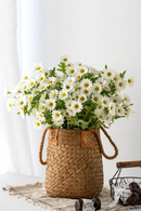 5Pcs 50cm Artificial White Daisy Flower Bouquet DIY Vase Home Garden Living Room Decoration Wedding Party Silk Fake Flowers