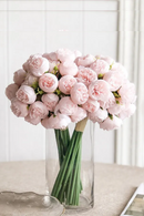 Silk Flowers Peony Artificial Flowers Rose Bouquet Heads Table Flower Arrangement Bride Wedding Home Decoration Flower