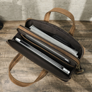 Genuine Leather Men Briefcase Vintage Large Laptop Bag for 14 Inch Shoulder Messenger Bags Male