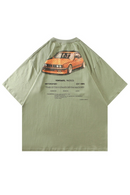 Vintage American Style T Shirt Hip Hop Retro Streetwear Tshirt Men Punk Cotton Oversized Tee Top