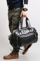 Male Travel Duffle Bag High Quality Leather Retro Sport Fitness Training Luggage Handbag For Man Crossbody Shoulder Bags