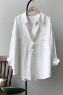 Autumn Women Cotton Blouse Long Sleeve Women Tops And Blouses Vintage Women White Shirts