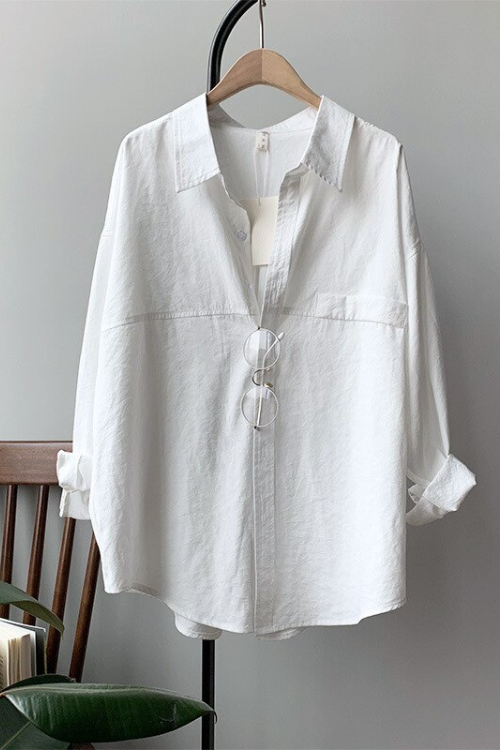 Autumn Women Cotton Blouse Long Sleeve Women Tops And Blouses Vintage Women White Shirts