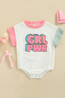 Newborn Baby Girls Summer Jumpsuit Letter Short Sleeve Triangle Toddler Romper Infant Clothes