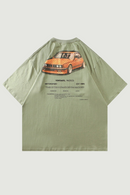 Vintage American Style T Shirt Hip Hop Retro Streetwear Tshirt Men Punk Cotton Oversized Tee Top