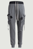 Cargo Pants Hip Hop Side Zipper Pocket Harem Joggers Sweatpants Streetwear Men Casual Trousers