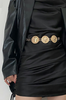 Designer Gold Chain Belt Woman Dress Long Adjustable Punk Metal Belts For Women High Quality Luxury Brand Waistband